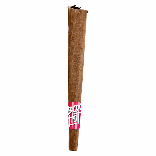 Photo of a blunt on white background. boxhot dragon's breath sativa infused blunts